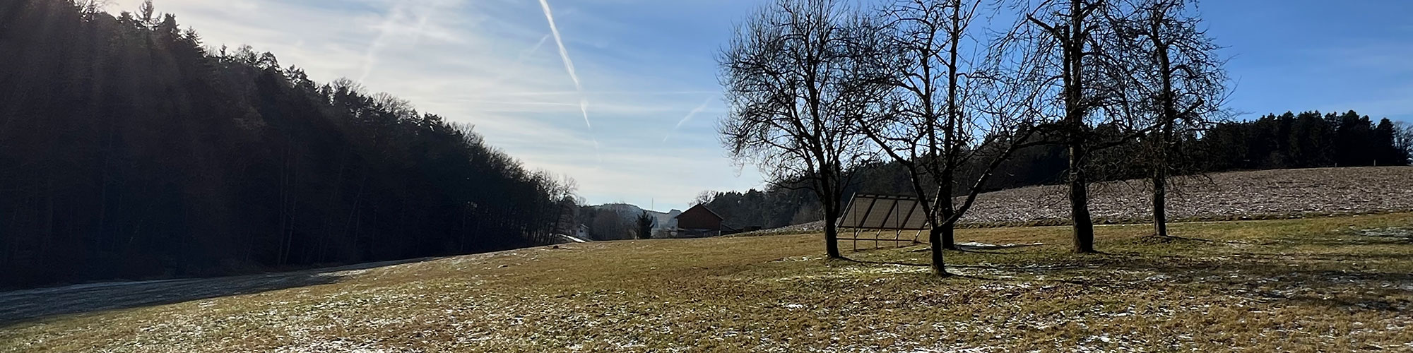 Zeilarn im Winter mit etwas Schnee